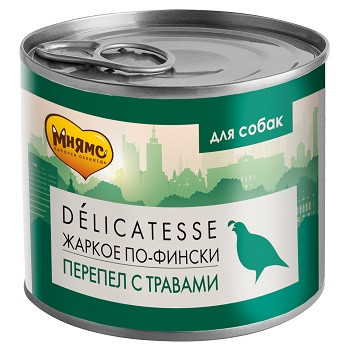Мнямс Delicatesse консервы для собак Жаркое по-фински
