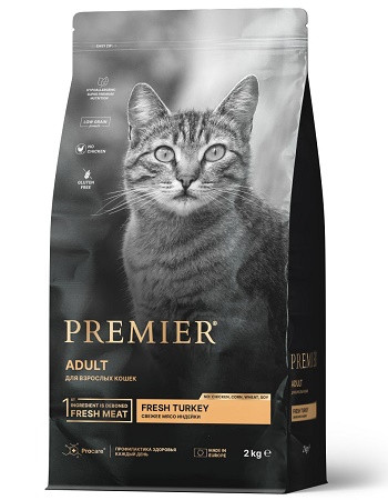 Premier Adult сухой корм для взрослых кошек с индейкой
