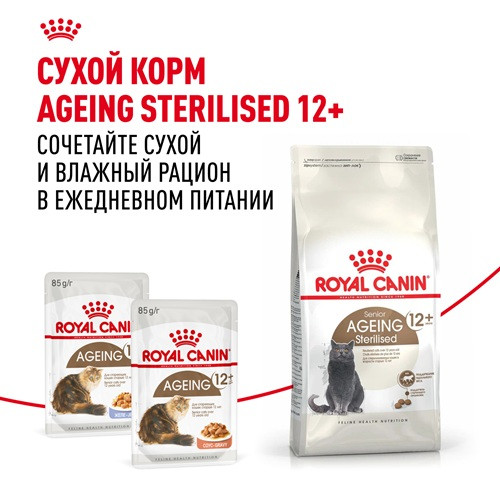 Royal Canin Ageing 12+ влажный корм для кошек в желе
