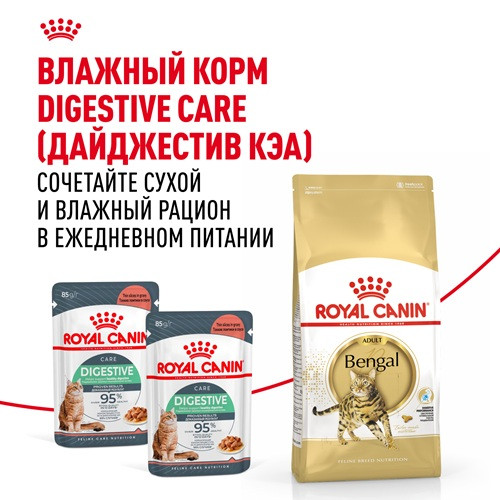 Royal Canin Bengal Adult сухой корм для кошек породы бенгальская