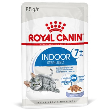 Royal Canin Indoor 7+ Sterilised влажный корм для кошек в желе