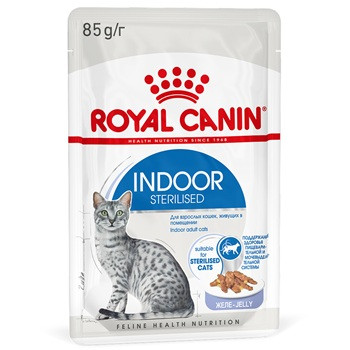 Royal Canin Indoor Sterilised влажный корм для кошек в желе
