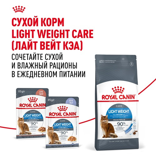 Royal Canin Light Weight Care влажный корм для кошек в желе