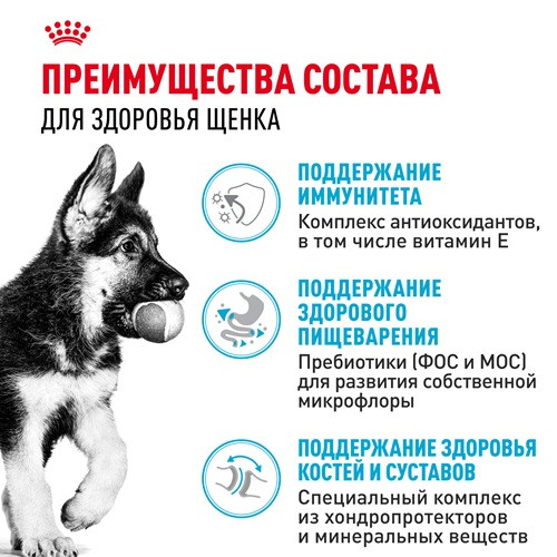 Royal Canin German Shepherd Puppy сухой корм для щенков породы немецкая овчарка