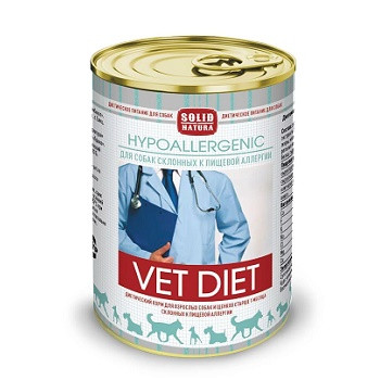 Solid Natura Vet Hypoallergenic диетический влажный корм для собак