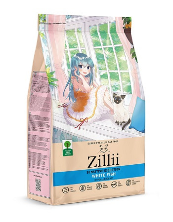 Zillii Sensitive Digestion сухой корм для кошек Белая рыба