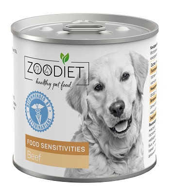 Zoodiet Food Sensitivities консервы для собак с чувствительным пищеварением
