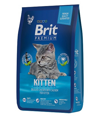 Brit Premium Kitten сухой корм для котят с курицей (Россия)