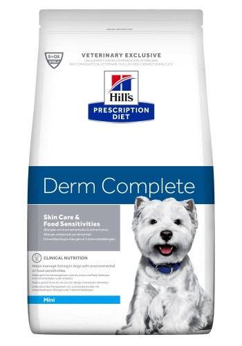 Hill's Prescription Diet Derm Complete Mini сухой корм для собак при аллергии на коже