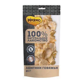 Мнямс лакомства для собак Ломтики говяжьи