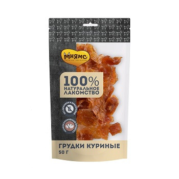 Мнямс лакомства для собак Куриные грудки
