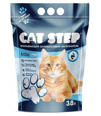 Cat Step Arctic Blue наполнитель силикагелевый