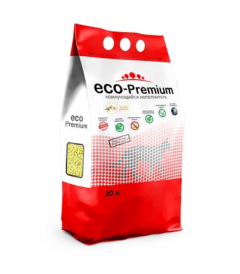 ECO-Premium Ромашка комкующийся древесный наполнитель