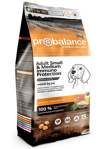 ProBalance Immuno Adult Small&Medium сухой корм для взрослых собак малых и средних пород
