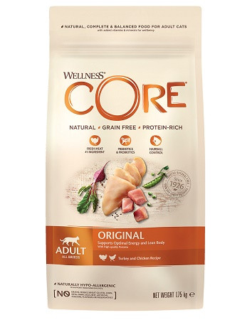 Core Original сухой корм для взрослых кошек с индейкой и курицей