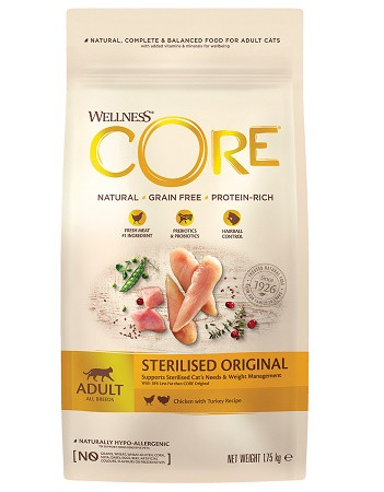 Core Sterilised сухой корм для стерилизованных кошек с курицей и индейкой