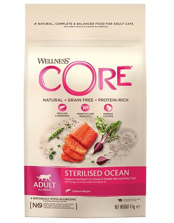 Core Sterilised сухой корм для стерилизованных кошек с лососем