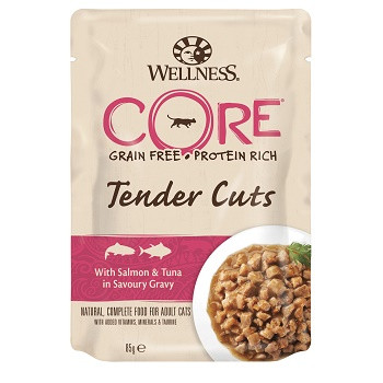 Core Tender Cuts пауч для кошек из лосося с тунцом в виде нарезки в соусе