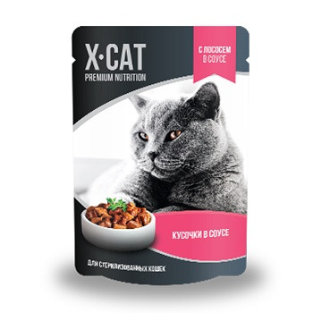 X-CAT пауч для стерилизованных кошек Лосось