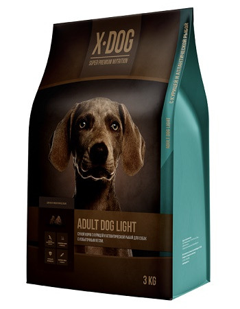 X-DOG Adult Dog Light сухой корм для взрослых собак с избыточным весом